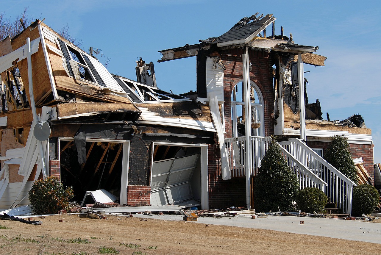 fire damage demolition